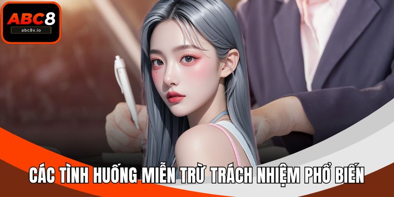 Các tình huống miễn trừ trách nhiệm phổ biến